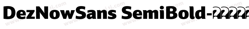 DezNowSans SemiBold字体转换